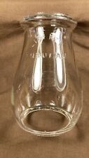 Antique Embossed Liberty Tubular Lantern Globe Clear Glass picture