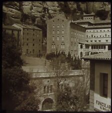 Glass Magic Lantern Slide VIEW AT MONSERRAT NO2 DATED 1936 PHOTO SPAIN picture