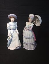 Vntg Homco Home Interiors Fancy Ladies 1431-95 Lady W/Parasol & 1491 Penelope picture