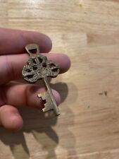 Monastery Skeleton Key Solid Metal Budda Monk Brass Bronze Priest Mission GIFT picture