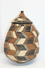 African Zulu Ukhamba Large Basket new 15½