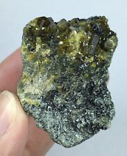 Epidote Cluster with clinochlore mica picture