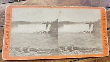 Antique Anthony Stereoview Card THE AMERICAN FALL FROM BELOW Niagara picture