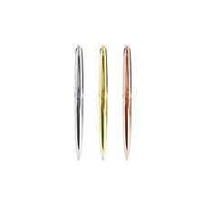 Kikkerland SILVER GOLD COPPER METAL Retro Pens, Set of 3 Metallic (4355) picture