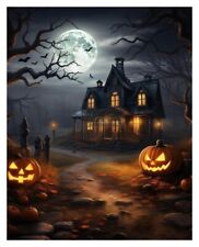 8X10 Halloween Scene Collectible Fantasy Art Print Glossy Photo Paper picture