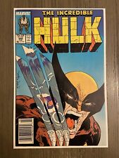 Incredible Hulk #340 newsstand Classic Wolverine McFarlane 1988 FN 5.0 READ picture