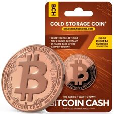 Bitcoin Cash Cold Storage Wallet - Unhackable Pure Copper Collectible Coin BCH picture