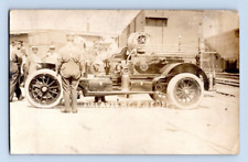 RPPC EARLY 1900'S. FIRE AUTO, BATTLE CREEK, MICH. POSTCARD RR18 picture