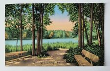 Antigo WI Wisconsin Greetings Lake View Vintage 1939 Postcard A1 picture