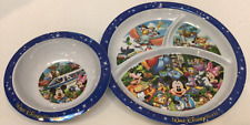 Vintage Walt Disney World Parks Mickey Friends Melamine Plastic Child Kids Bowl picture