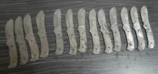 Beautiful hand made Damascus Steel Drop point hunter blade blanks (13 pcs Lot) picture