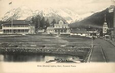 c1907 Lithograph Postcard 1524; Sitka AK Looking East, Pyramid Peaks picture