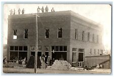 c1910's Business Building Construction Workers RPPC Photo Antique Postcard picture