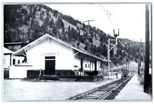 Superior Montana MT Postcard Superior Depot Building c1960's RPPC Photo picture