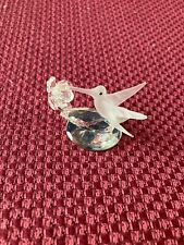 Swarovski Style Crystal Figurine, Hummingbird With Flower picture