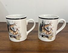 2x Bass Pro shop Al Agnew Trophy Buck Wildlife Hunting Collection Coffee Mug picture