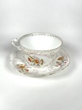 Vintage Porcelain Hand Painted Teacup And Saucer, Germany picture