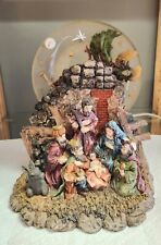 Vintage Rotating Angels Over Christmas Nativity Plays Silent Night Jesus  Mary picture