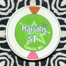 Harrah's $1 Tunica, Mississippi Gaming Poker Casino Chip KQ32 picture