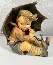 Goebel Hummel Figurine Large 8” High Umbrella Boy #152 A TMK3 picture