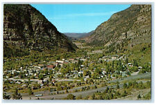 c1950's Surrounded By 14,000 Foot High Mountain Peaks Ouray Colorado CO Postcard picture