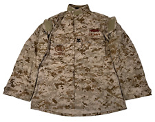US Navy SEABEES PO1 NWU Type II AOR1 Desert Uniform Blouse Shirt Medium Long picture