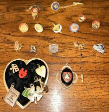 Vintage Women/Men of the MOOSE Heart Brooch and Charms 20+ Charm, Pins, Pendant picture
