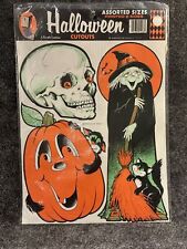 Vintage 1981 Beistle NOS 7 Halloween Die-Cut Double Sided Cutouts Rare  picture