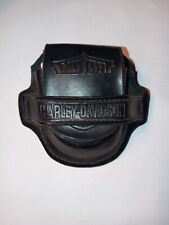 Harley Davidson Pocket Watch  Black Leather Holder picture