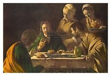 SUPPER AT EMMAUS TAPESTRY MEAL WITH JESUS BIBLICAL CHRISTIAN 4X6 PHOTO picture