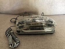 Vintage 1990s Radio Shack Phone Clear Transparent Model Landline 43-826 UNTESTED picture