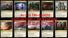 10 x TRI-LANDS ( Mixed Editions, Full Set = 1 of each ) [ EX ] [ Magic MTG ] picture
