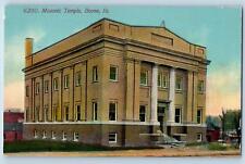 Boone Iowa IA Postcard Masonic Temple Building Exterior Scene c1910's Antique picture