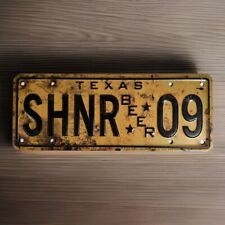 Spoetzl Brewery License Plate Collectible Tin Tacker Sign Shiner Bock Shiner, TX picture