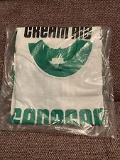 Deadstock NOS 70s 80s GENESEE BEER CREAM ALE T-Shirt Med Devknit Green Ringer picture
