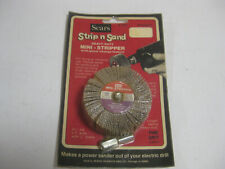 Vintage NOS Sears Fine Grit  Strip'n' Sand Heavy Duty Drill Mini Stripper  picture