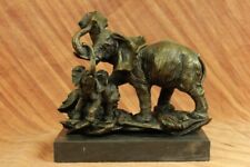 Bronze Metal Statue Hot Cast A Herd of Elephants Sculpture Republican Art Sale picture