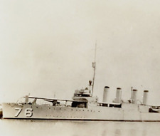 Antique Naval Photo USS PHILIP (DD-76) World War I Warship HMS Lancaster picture