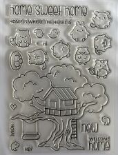 CLEARLY BESOTTED “Treehouse Treasures” CLEAR STAMP 4x6” picture