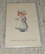 Vintage Postcard CH Twelvetrees Cute Nurse Red Cross Arm Band Dispensing Meds picture