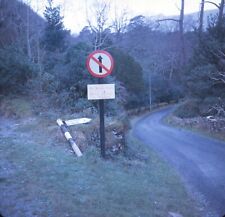 1969 Ireland No Motor Cars Sign Near Dinis 60s Vtg 126 Color Slide picture