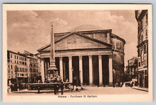 c1910s Italy Rome Pantheon of Agrippa Antique Foreign Vintage Postcard picture