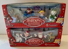 SEALED Lot of 2 Rudolph the Red-Nosed Reindeer Figurines from the Classic Movie picture