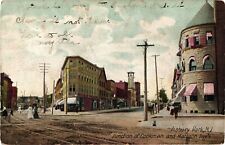 1923 Asbury Park New Jersey JUNCTION OF COOKMAN & MATTISON Apothocari Postcard picture