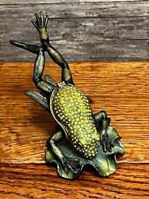 Jere Luxury Gifts Diving Frog Bejeweled Enameled Trinket Box picture