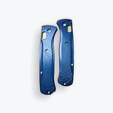 Blue Topograpy Bugout Scales Billet Aluminum Compatible for Benchmade (side) picture