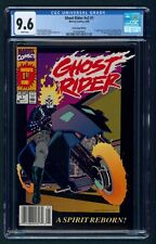 Ghost Rider #1 (1990) CGC 9.6 White NEWSSTAND Variant 1st Dan Ketch Deathwatch picture