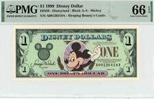 1999 $1 Disney Dollar Mickey PMG 66 EPQ (DIS59) picture