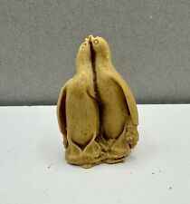 Vintage Inuit Hand Carved Miniature Penguin Figures picture