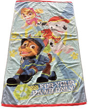 Nickelodeon Paw Patrol Beach Towel, For Your Paws Only, 33”W x 56” L picture